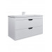Тумба с раковиной для ванной подвесная Uperwood Modul 97х45х57 см, белая/графит 393020562 Тумба с раковиной для ванной подвесная Uperwood Modul 97х45х57 см, белая/графит 393020562