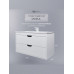 Тумба с раковиной для ванной подвесная Uperwood Modul 97х45х57 см, белая/графит 393020562 Тумба с раковиной для ванной подвесная Uperwood Modul 97х45х57 см, белая/графит 393020562
