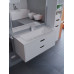 Тумба с раковиной для ванной подвесная Uperwood Modul 97х45х57 см, белая/графит 393020562 Тумба с раковиной для ванной подвесная Uperwood Modul 97х45х57 см, белая/графит 393020562