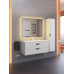 Тумба с раковиной для ванной подвесная Uperwood Modul 97х45х57 см, белая/графит 393020562 Тумба с раковиной для ванной подвесная Uperwood Modul 97х45х57 см, белая/графит 393020562