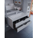 Тумба с раковиной для ванной подвесная Uperwood Modul 97х45х57 см, белая/графит 393020562 Тумба с раковиной для ванной подвесная Uperwood Modul 97х45х57 см, белая/графит 393020562