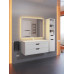 Тумба с раковиной для ванной подвесная Uperwood Modul 97х45х57 см, белая/графит 393020562 Тумба с раковиной для ванной подвесная Uperwood Modul 97х45х57 см, белая/графит 393020562