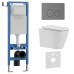 Комплект 3в1 IBERICA BLANCA инсталляция SILENCIO MINI, унитаз BURGOS ALTO белый, кнопка смыва INOX-О вороненая сталь (IB.001M.BRA.234.8180) 