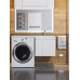 Тумба под стиральную машину подвесная Uperwood Magenta 45х50х55 см, белая, с дверцами 5930205159 Тумба под стиральную машину подвесная Uperwood Magenta 45х50х55 см, белая, с дверцами 5930205159