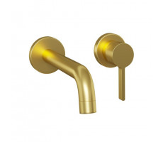 Смеситель для раковины PAINI Brera встраиваемый, брашированное золото PVD (PJ) 74PJ208 