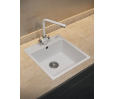 Кухонная мойка из искусственного камня Uperwood UPD-406, прямоугольная, цвет туман 391020201 Кухонная мойка из искусственного камня Uperwood UPD-406, прямоугольная, цвет туман 391020201
