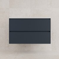 Тумба подвесная Style Line ЛИМА 90 эмаль c раковиной LINE 90 2 ящика PLUS графит 