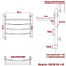 Полотенцесушитель Электрический Ника ARC ЛД ВП 50/50 левый тэн хром 