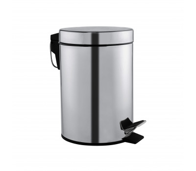 Ведро для мусора с педалью и крышкой Mediclinics PP1321CS сталь 