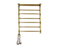 Полотенцесушитель электрический Domoterm Орфей Орфей с полкой П7 500x700 АБР EL Античная бронза 