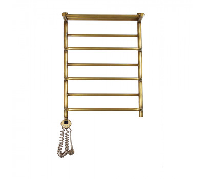 Полотенцесушитель электрический Domoterm Орфей Орфей с полкой П7 500x700 АБР EL Античная бронза 