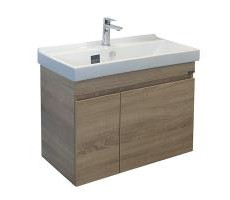 Тумба-умывальник Comforty Тромсе-80 дуб сонома с раковиной Fest 80 F01 00004142219 