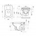Унитаз подвесной Turavit PLAZA в комплекте с сиденьем микролифт ARYA, дюропласт (PLZ 1710+0403/2100) 