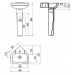 Раковина угловая 45х45 см CREAVIT CORNER VT145-00CB00E-0000 Белый 