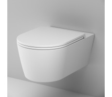 Унитаз подвесной FlashClean с сиденьем микролифт, матовый AM.PM Func C8F1701MWSC Белый 