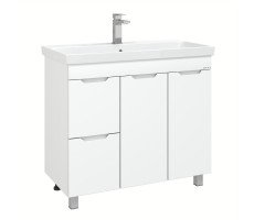 Тумба Onika Айленд 90 напольная, белая, с корзиной (ум. Адриана 90) 109030 Тумба Onika Айленд 90 напольная, белая, с корзиной (ум. Адриана 90) 109030