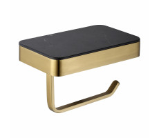 Бумагодержатель с полкой для телефона ABBER Westen AA1730G золото 