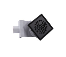 Душевой трап PLUMBERIA SELECTION PS STONES PSS13NO, черный матовый 
