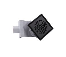 Душевой трап PLUMBERIA SELECTION PS STONES PSS13NO, черный матовый 