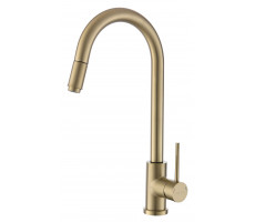 Смеситель Vessel для кухни R-излив вытяжной VSL519G золотой VODA 