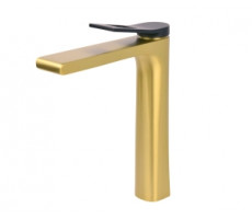 Смеситель высокий для раковины ЭЛЕМЕНТ EL21GB золотой черный Bronze de Luxe 