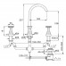 Смеситель для раковины STELLA Titian TT 00015 NI01 Никель 