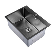 Кухонная мойка 60х45 вып 3 1/2 MIXLINE PRO 22см с сифоном черный графит НАНО 552933 черный Кухонная мойка 60х45 вып 3 1/2 MIXLINE PRO 22см с сифоном черный графит НАНО 552933 черный