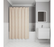 Штора для ванной IDDIS Base 200x180 см, Полиэстер, розовый BG01P18i11 