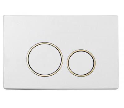 Кнопка для инсталляции, пластик WHITE GOLD, круглая Boheme 660 