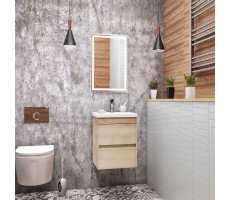 База под раковину 40 см Art&Max FAMILY Family-400-2C-SO-PB Pino Bianco