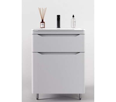 Тумба напольная Style Line Марелла 70 (2 ящ.) Люкс антискрейтч белый матовый, PLUS СС-00002398 Тумба напольная Style Line Марелла 70 (2 ящ.) Люкс антискрейтч белый матовый, PLUS СС-00002398