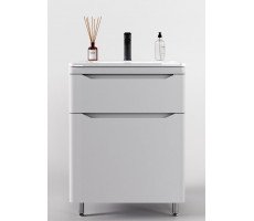 Тумба напольная Style Line Марелла 70 (2 ящ.) Люкс антискрейтч белый матовый, PLUS СС-00002398 Тумба напольная Style Line Марелла 70 (2 ящ.) Люкс антискрейтч белый матовый, PLUS СС-00002398