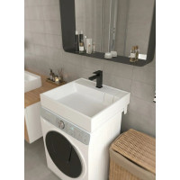 Раковина над стиральной машиной Uperwood Naomi Quartz, 60 кварцевая белая (жасмин) RNaomiQuartz60J 