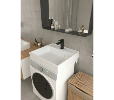 Раковина над стиральной машиной Uperwood Naomi Quartz, 60 кварцевая белая (жасмин) RNaomiQuartz60J Раковина над стиральной машиной Uperwood Naomi Quartz, 60 кварцевая белая (жасмин) RNaomiQuartz60J