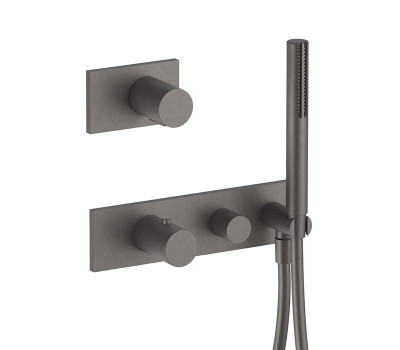 Смеситель для душа термостат Fantini Milano 31 P5 4712B Gun metal 