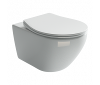 Подвесной унитаз PEARL (безободковый) Ceramica Nova CN8001 Белый 