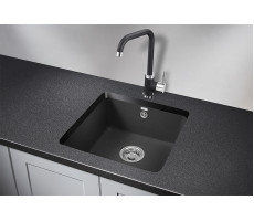Кухонная мойка GRANULA 3801, ЧЁРНЫЙ, кварц 
