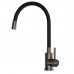 Смеситель для кухни Snake гибкий излив черный графит K44Grafit ESKO Смеситель для кухни Snake гибкий излив черный графит K44Grafit ESKO