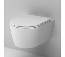 Унитаз подвесной FlashClean с сиденьем микролифт, матовый AM.PM Func C8F1700MWSC Белый 