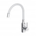 Смеситель для кухни с гибким изливом Dorff Logic D3007633 Белый 