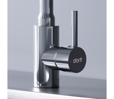 Смеситель для кухни с гибким изливом Dorff Logic D3007633 Белый 