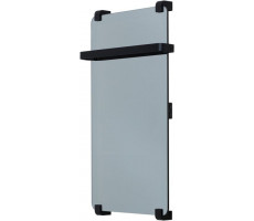 Полотенцесушитель электрический Allen Brau Infinity 80x44 с рейлингом, черный браш 