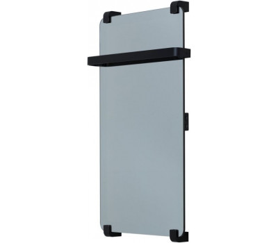 Полотенцесушитель электрический Allen Brau Infinity 80x44 с рейлингом, черный браш 