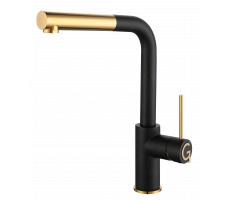 Смеситель для кухни Rivelato Albano Г-обр.с выдвижной лейкой D-35ммoro 1573503 antracite oro Смеситель для кухни Rivelato Albano Г-обр.с выдвижной лейкой D-35ммoro 1573503 antracite oro