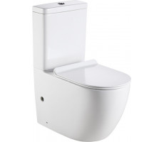 Унитаз напольный Rimless Logan L1C 261949 с сиденьем Soft Close -SLIMSEAT