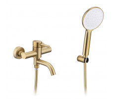 Смеситель для ванны Prohanss P31.30.03, золотой сатин 