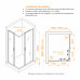 Душевой уголок RGW PA-246B 900x1200 030824692-14 Черный Душевой уголок RGW PA-246B 900x1200 030824692-14 Черный
