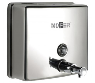 Диспенсер для мыла из нержавеющей Стали Глянцевый 1400 мл. Квадратный NOFER 03004.B 