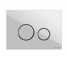 Кнопка Cersanit TWINS для LINK PRO/VECTOR/LINK/HI-TEC стекло белый 64116 белый 