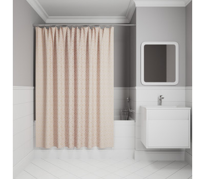 Штора для ванной IDDIS Base 200x240 см, Полиэстер, розовый BG01P24i11 Штора для ванной IDDIS Base 200x240 см, Полиэстер, розовый BG01P24i11